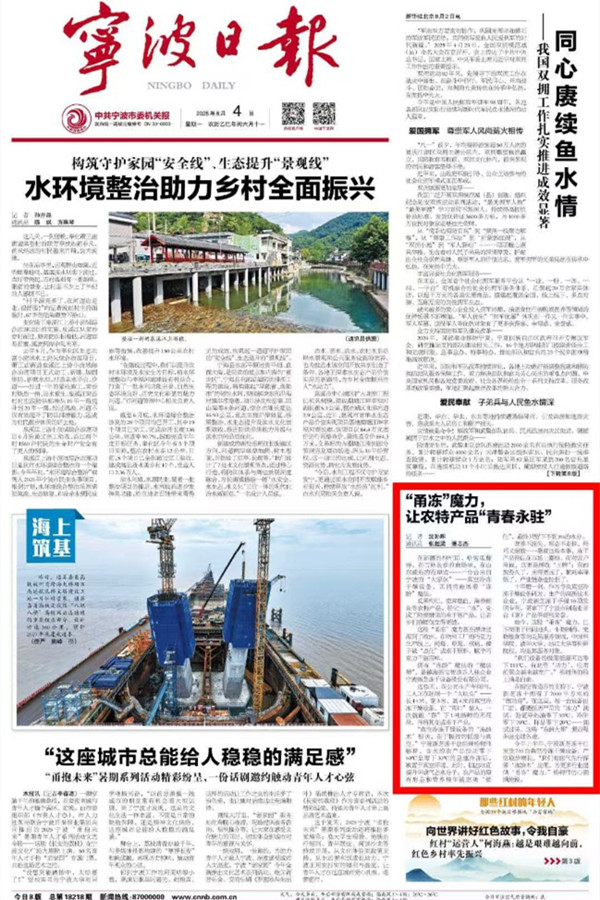 宁波日报关于taptap点点的新闻报道截图